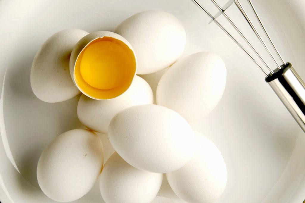 eggs, white, yellow